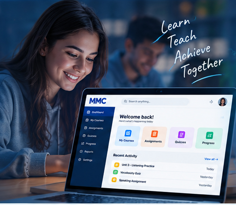 Student using Manage My Course